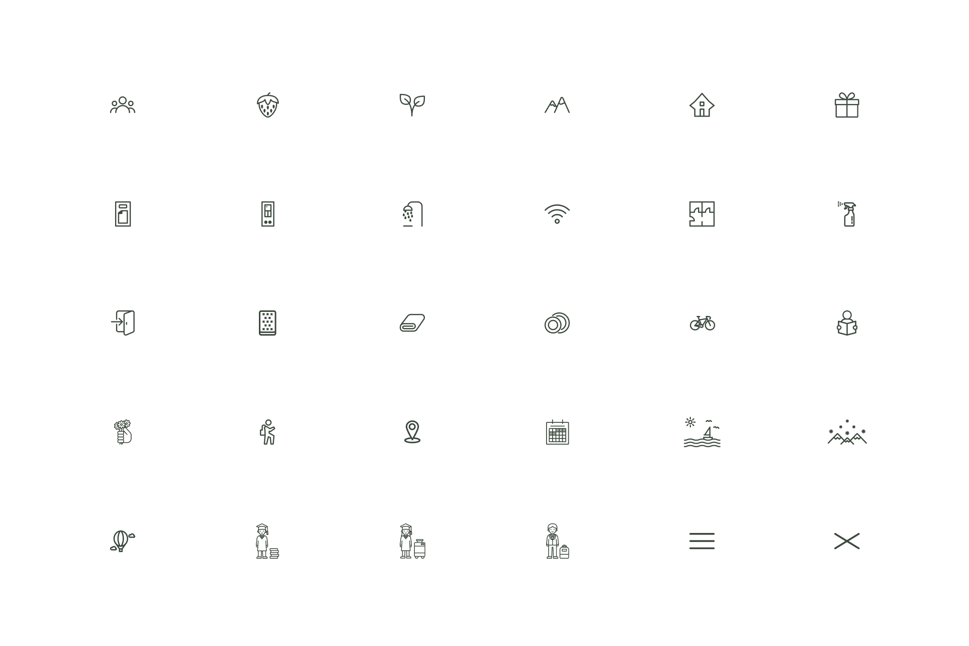 Icon-Set für ERNAS HAUS